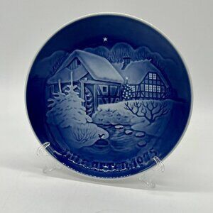 Bing & Grondahl 1975 Christmas At The Old Water Mill Limited Edition Plate